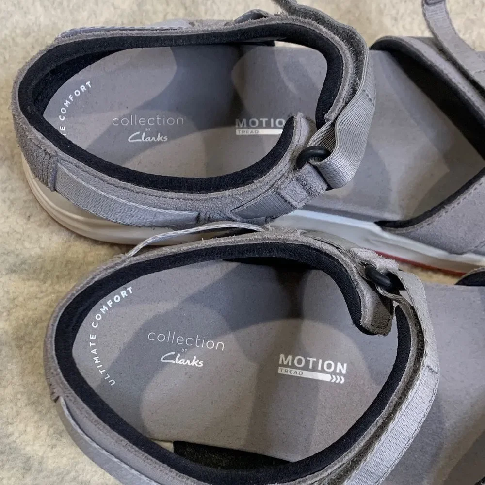 Clarks Gray Motion Sandals